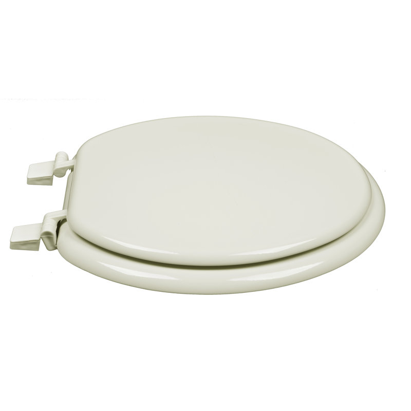 Round Toilet Seat and Lid, Linen