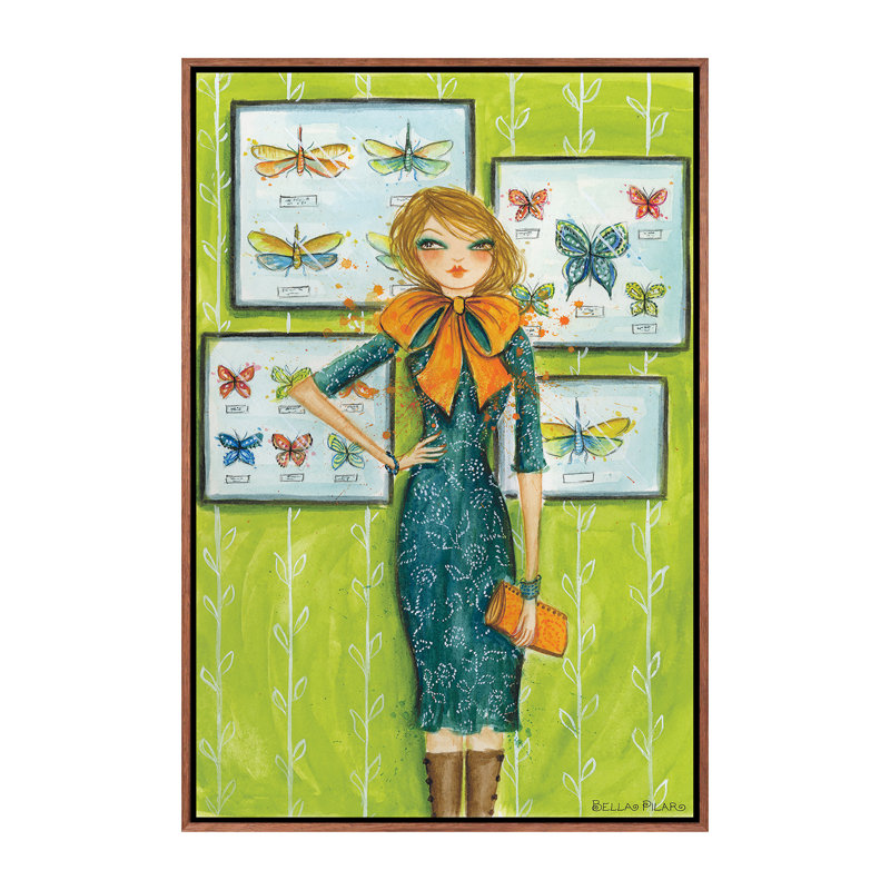 «Best Dress Butterfly Bow», art encadré, H 26 po x l 18 po x P 1,5 po, Toile avec cadre en bois classique