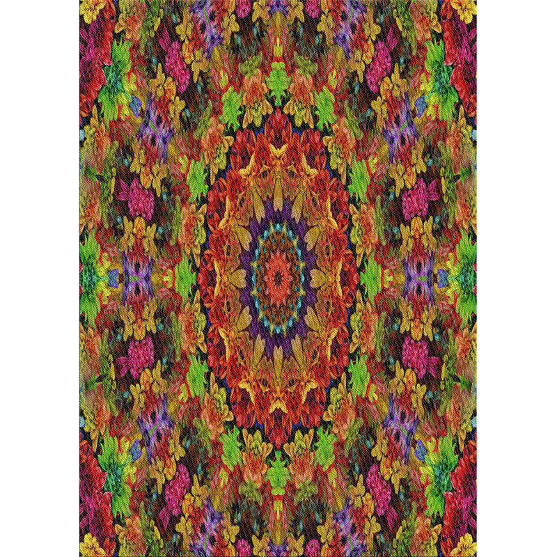 Tapis rouge en laine touffeté à la main Stace