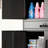 71.2-Inch Metal Locker With Drawers, Lockable Doors, 2 Adjustable Shelves, Pegboard, And 8 Hooks. Heavy-Duty Tool Cabinet With Wheels. Suitable For Home And Office Use. Black.