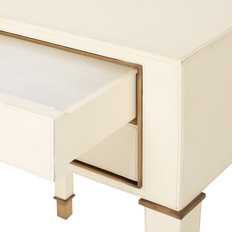 Hunter End Table, Ivory
