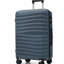 Ensemble de valises de voyage en PP de qualité supérieure, ensemble de valises à verrou TSA 3 pièces de tailles 20, 24 et 28 pouces avec roulettes pivotantes à 360 °, bleu gris