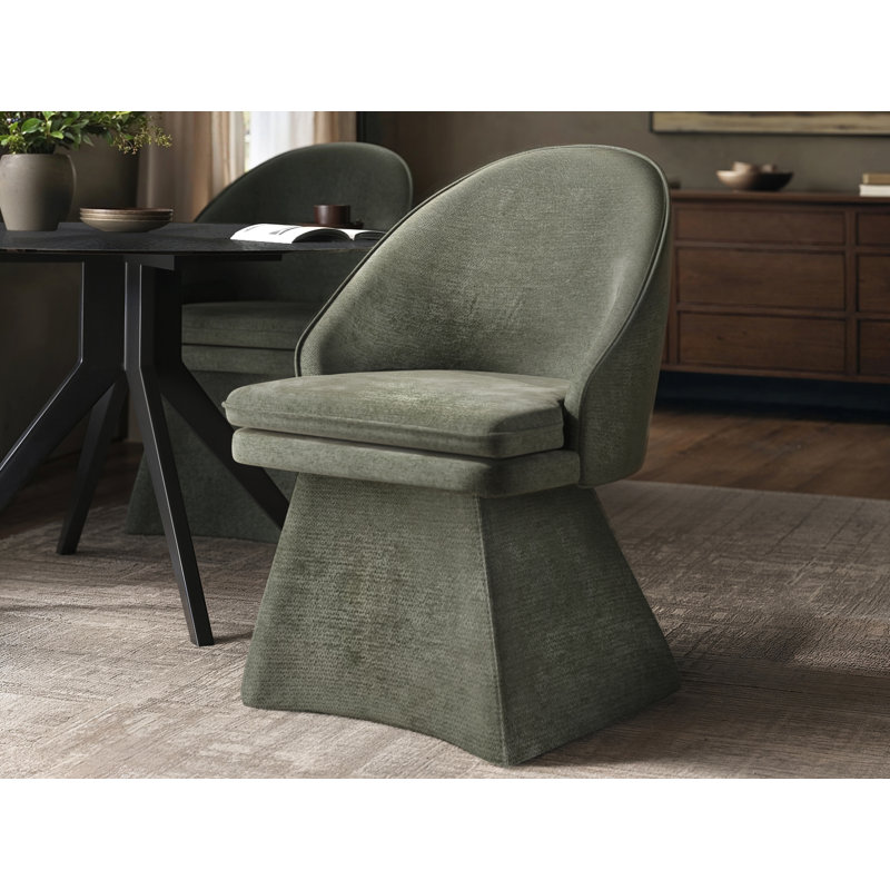 Chenille Side Chair, Green