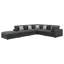 Canapé modulaire rembourré avec coussins réversibles 6 pièces Rhette-719470142