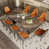 Orange / gris