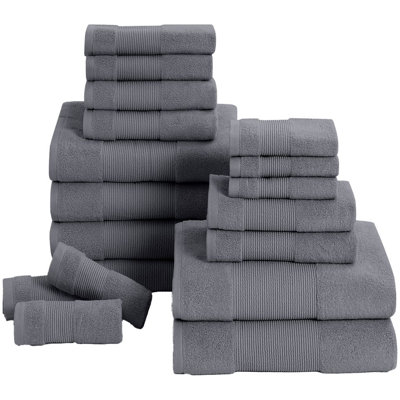  18 Piece 100% Cotton Towel Set
