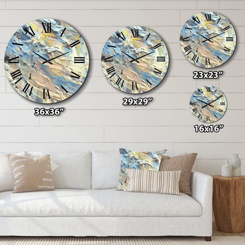 Horloge murale abstraite Summer Summer Memories, Moyenne