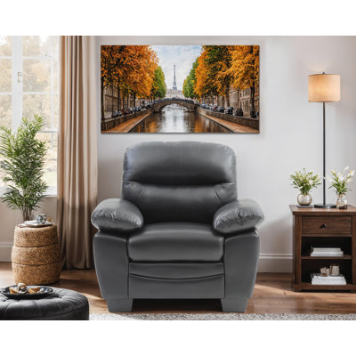 Chaise en similicuir Pingry