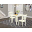 L'ensemble de table de salle à manger 3 pièces pour petits espaces comprend une table de salle à manger rectangulaire avec Dropleaf et 2 chaises en bois, noir et cerise-106903360-109973472-106903362