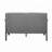 Solid Rubberwood Upholstered Loveseat