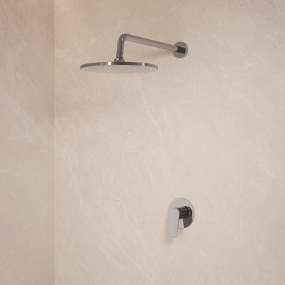 Concealed Shower System with 253 mm Rain Shower, Chrome