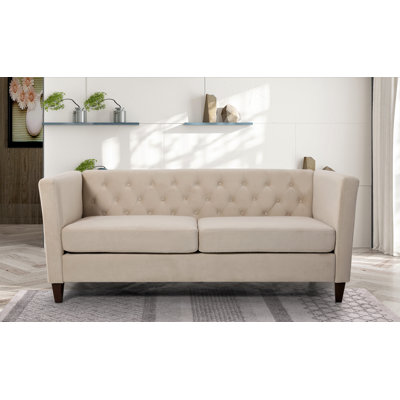 Rubio 73.29'' Velvet Flared Arm Sofa