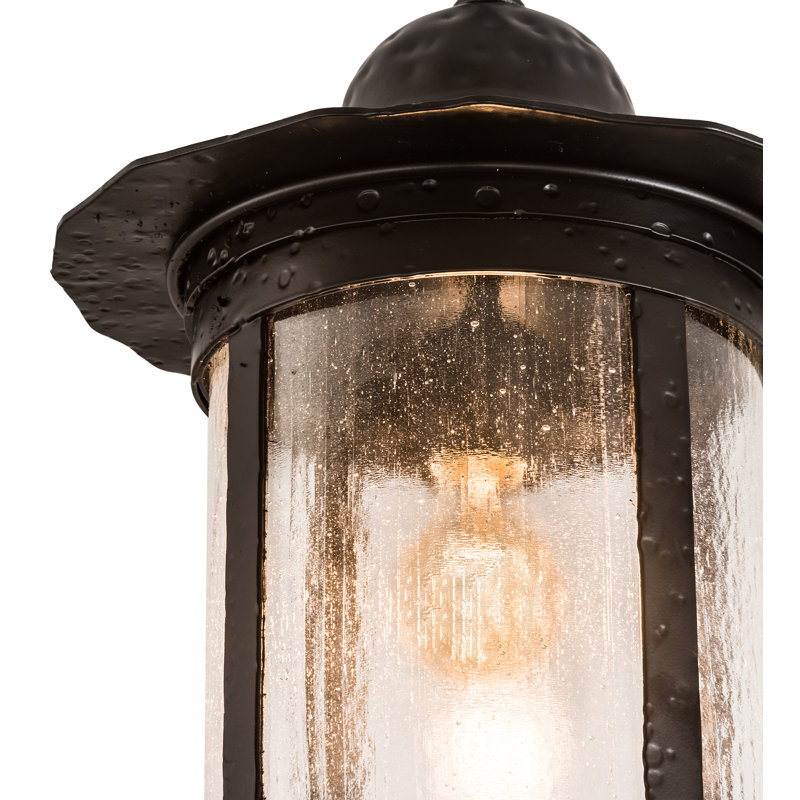 Luminaire suspendu cylindrique de style lanterne à 1 lumière Cimelio