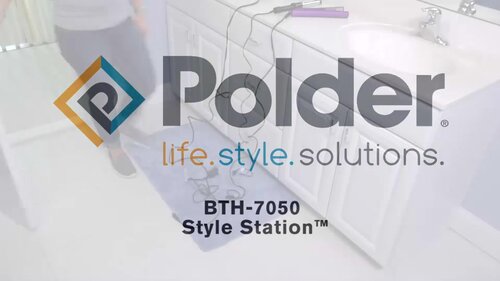 Polder Gray Solid Undersink Utility Storage Bin Organizer