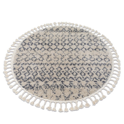 Round Willernie Geometric Area Rug