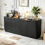 Buffet 63 "à rayures verticales avec rangement-129685009