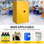 Armoire de sécurité inflammable 60 gallons, acier galvanisé à double paroi - Rangement industriel ignifuge, Portes à fermeture manuelle, Tablettes réglables - Rangement sécuritaire pour liquides inflammables, 65 po x 34 po x 34 po