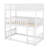 Triple-Tier Bunk Bed In Solid Rubber Wood, Featuring Integrated Ladders And Removable Safety Guardrails-1835446210