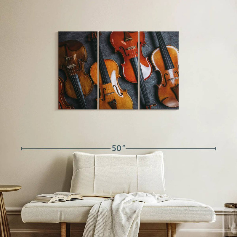 Collection de violons, H 24 po x l 38 po
