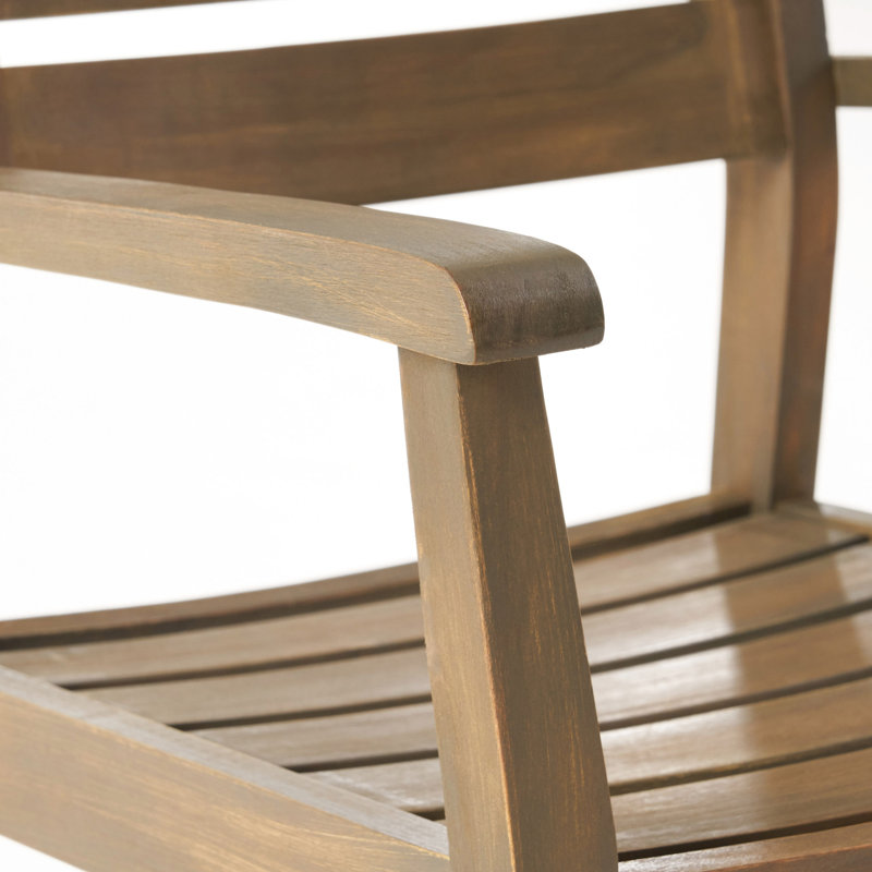 Wood Armchairs 2, Grey. For Backyard, Poolside, Garden. Build, Slatted Back And Seat, 350 Lbs Max Weight Capacity Seating,