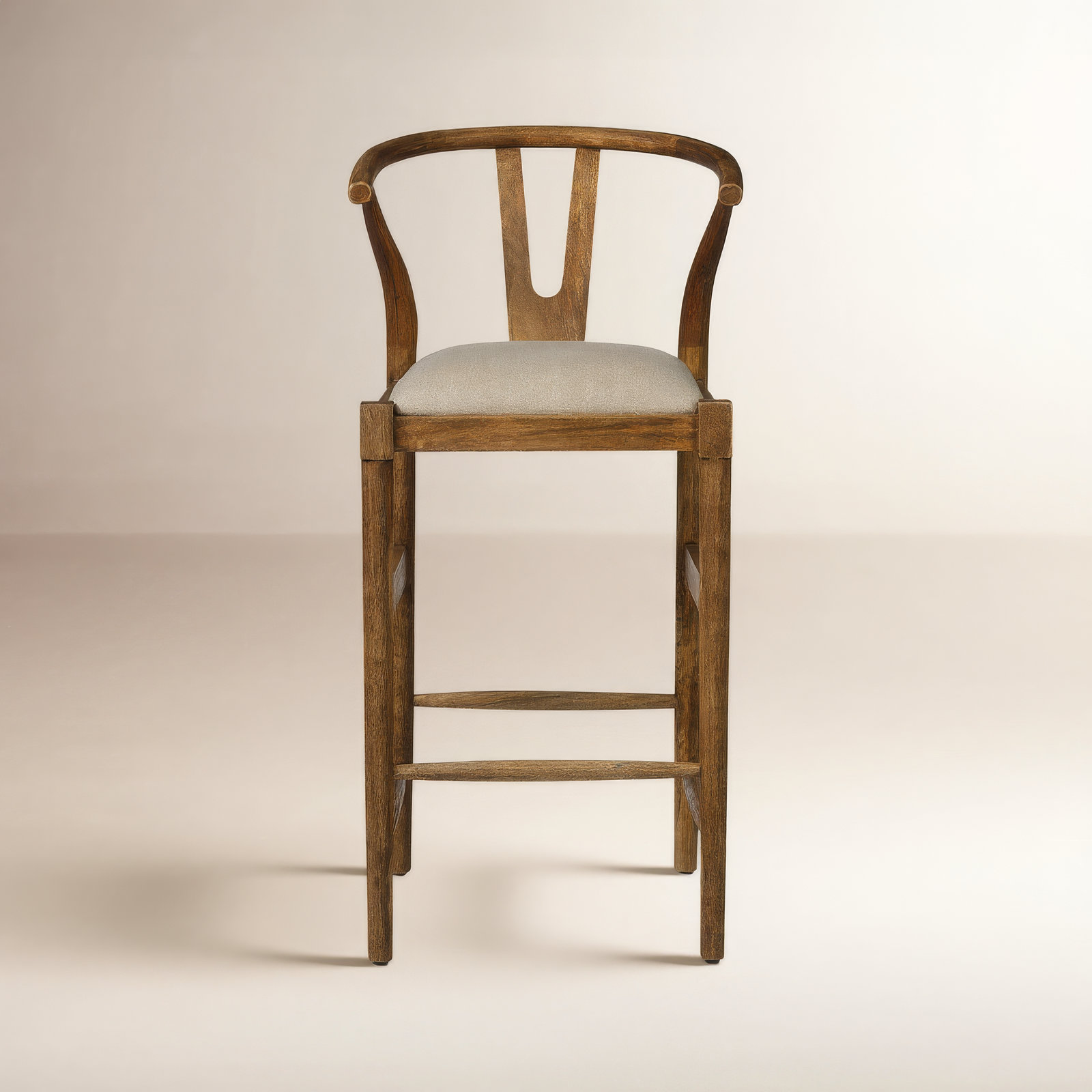 Parina Counter & Bar Stool, Bar Stool (31.25” Seat Height), Brown/Cream