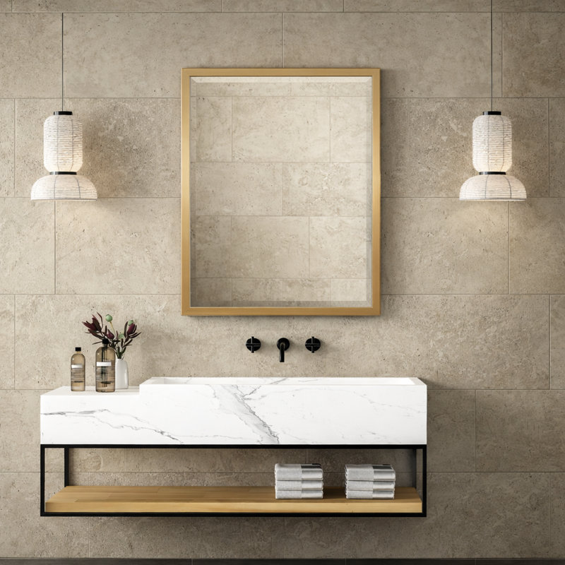 Miroir mural Everly Quinn Classic, 30 po x 24 po