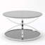 Table basse en verre avec cadres en forme d'anneau-1654377311
