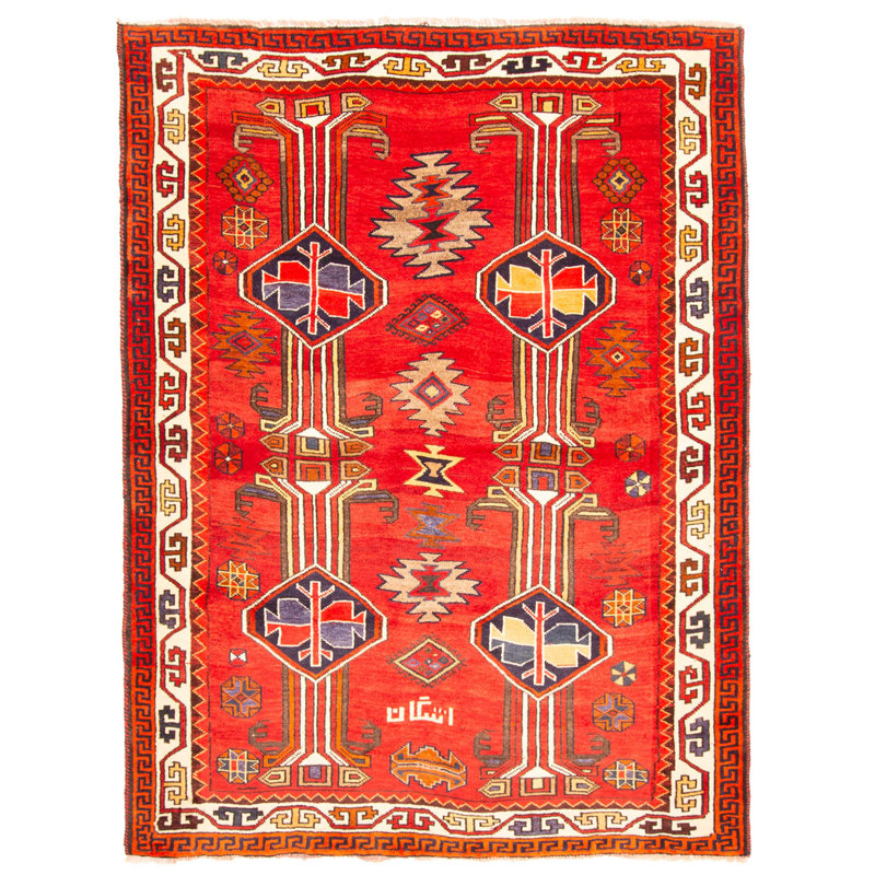 Tapis rouge Melis 5 pi 7 po x 7 pi 7 po