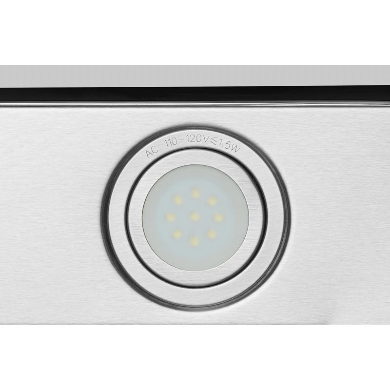 30" Stainless Steel Convertible Wall Mount Range Hood with Charcoal Filter