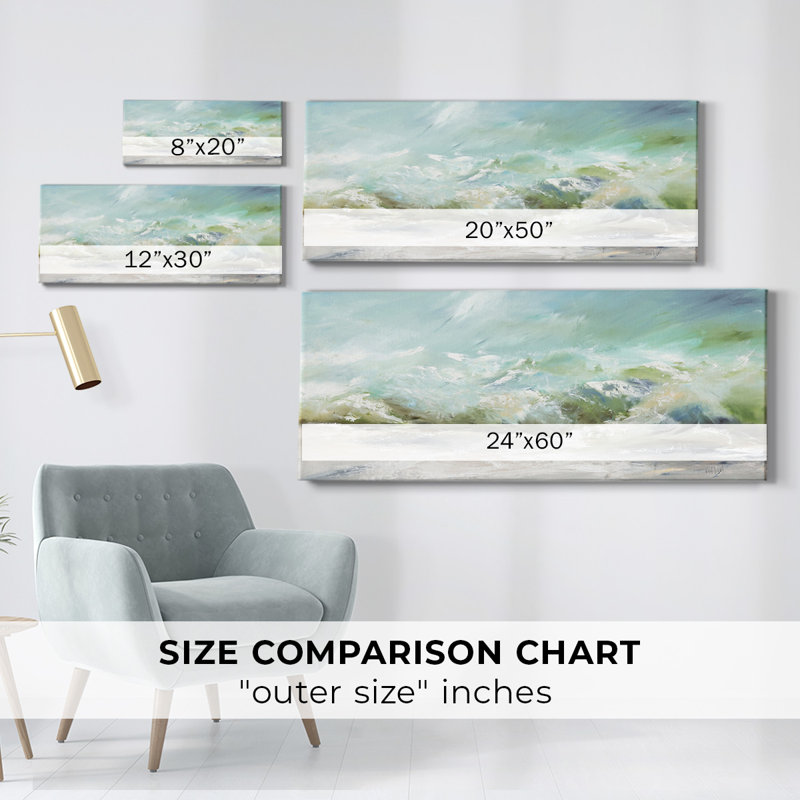 " The Wave V1 ", 24" H x 60" W x 1.5" D