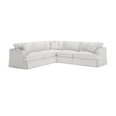 Lucia 4 - Piece Slipcovered L-Sectional