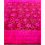 Overdyed Hand-Knotted Wool Modern-Contemporary Pink Area Rug 8' 2" x 10' 4"