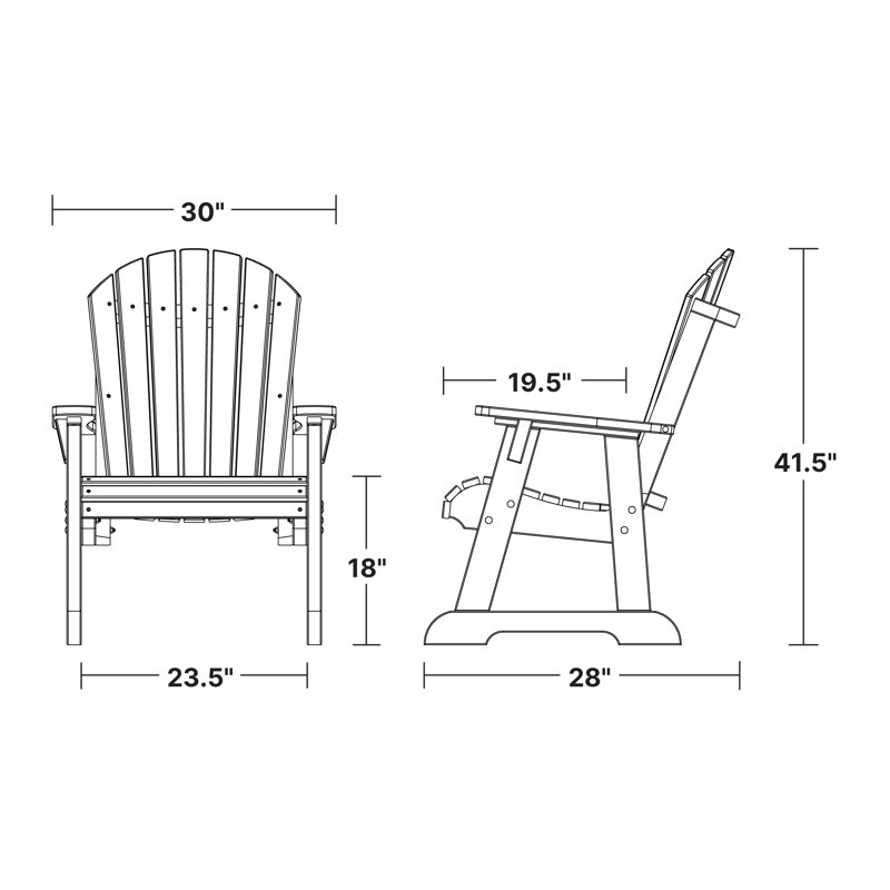 Heritage High Fan Back Chair, White/Black