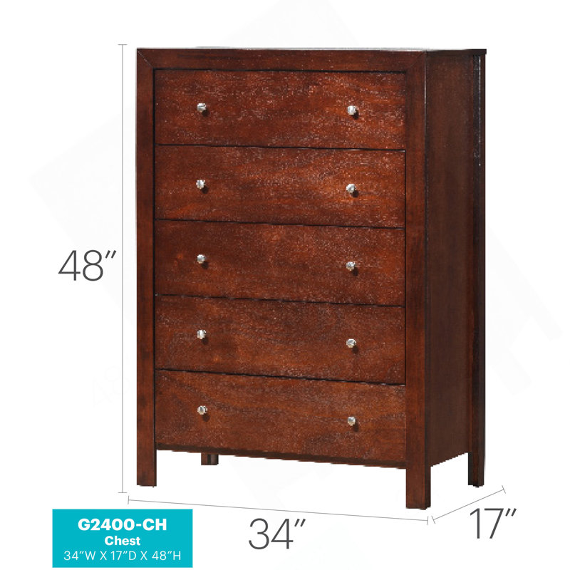 Commode Burlington G2400-CH, cerise, Cerisier