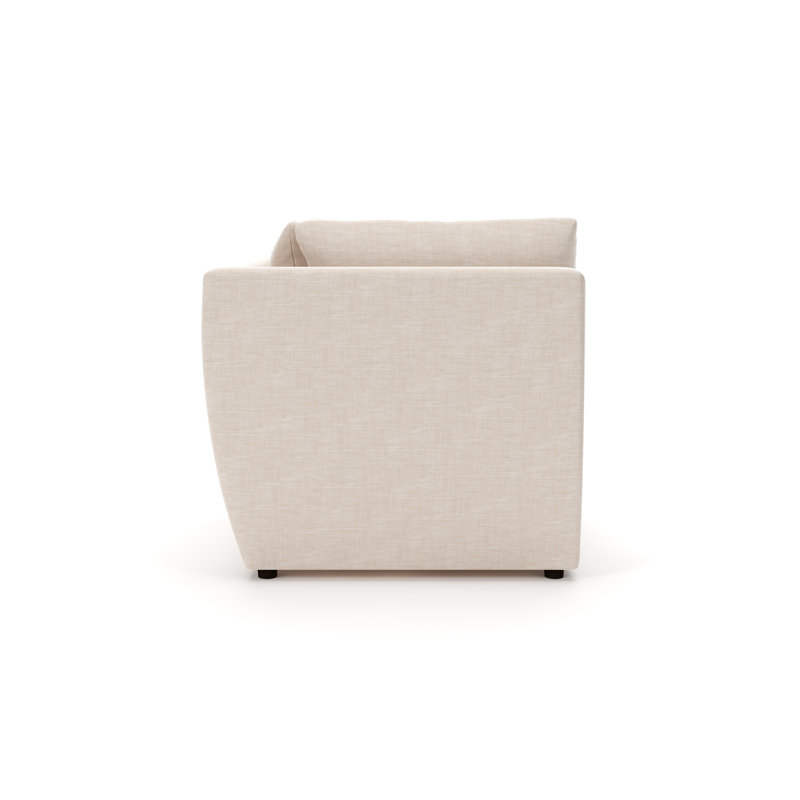 Chaise d'angle rembourrée Halston, Sable Lena