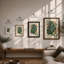 Green Rose Study Botanical - Framed Print-2013109299-2013109302