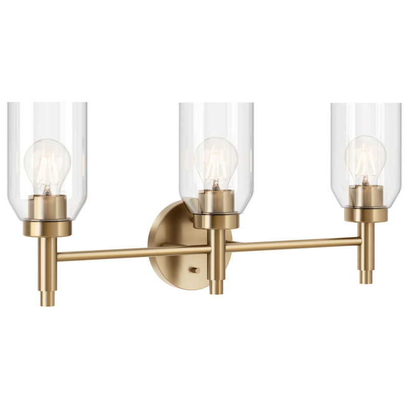 Clairessa 3 - Light Dimmable Vanity Light, Champagne Bronze
