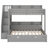 Space-Saving Bunk Bed With Storage Stairs USB Lighting And Trundle-751122571
