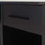 Matt White Study Desk with Drawer & Shelves-1618239557