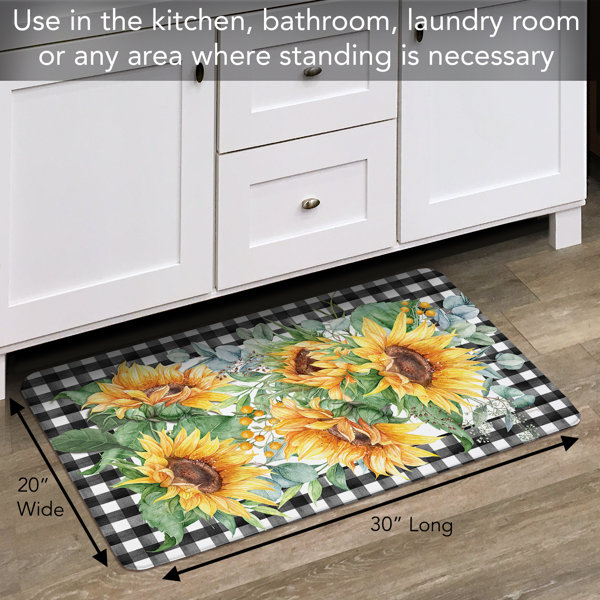 Sunflower Anti-Fatigue Mat - 18 X 30