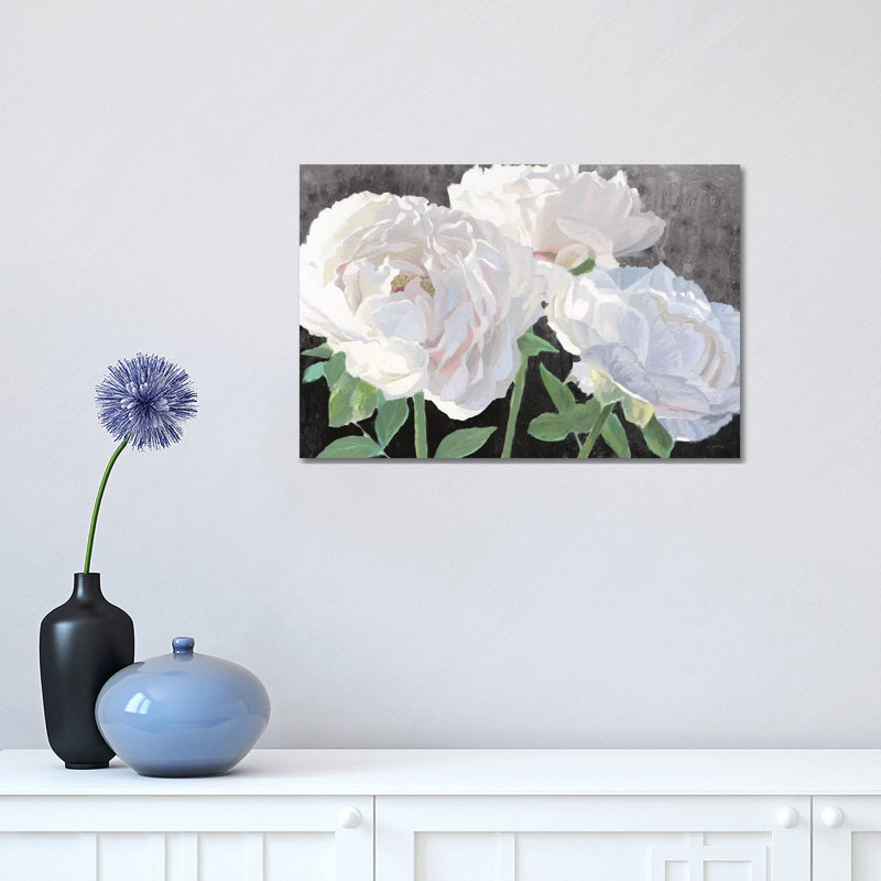 " Essence Of June I Black " by James Wiens Painting Print, 12" H x 18" W x 1.5" D