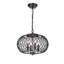Lustre de globe de style bougie 4 lumières Ryne
