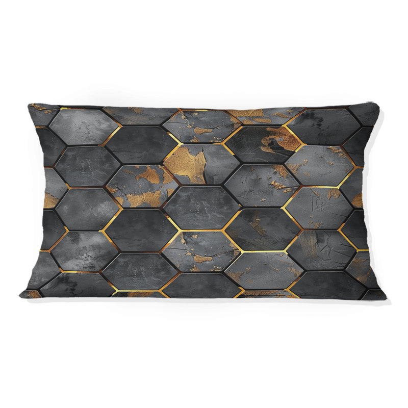 Coussin lombaire glamour Hexagon II - Glam