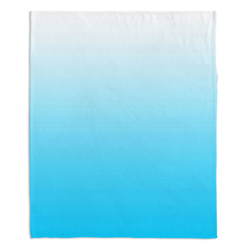 Jeté Sienna, l 68 po x L 80 po, Aqua / gris