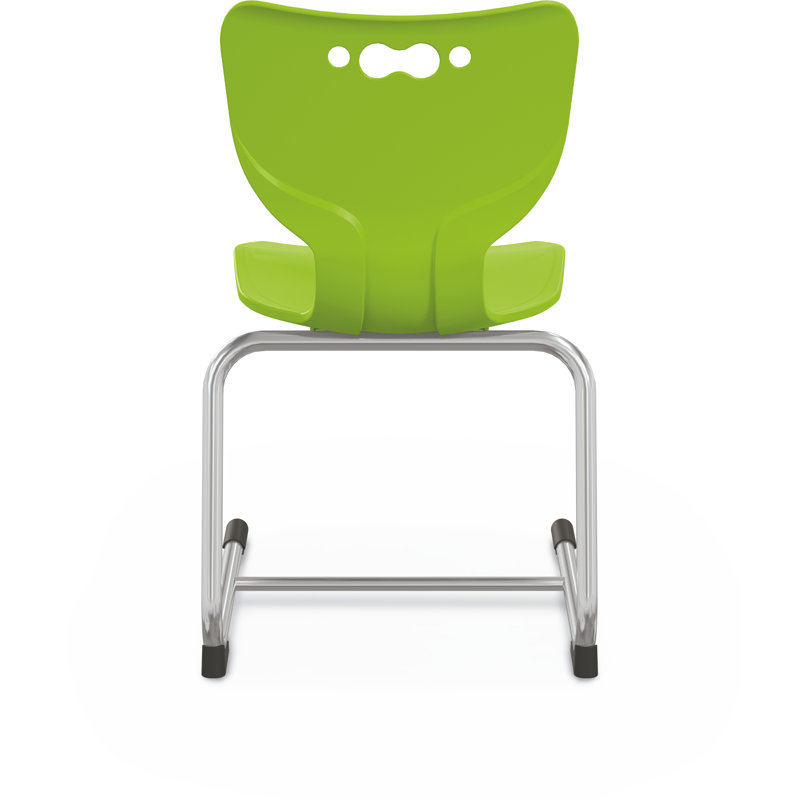 Chaise de classe en porte-à-faux Hierarchie, Chaise 18 po, Vert