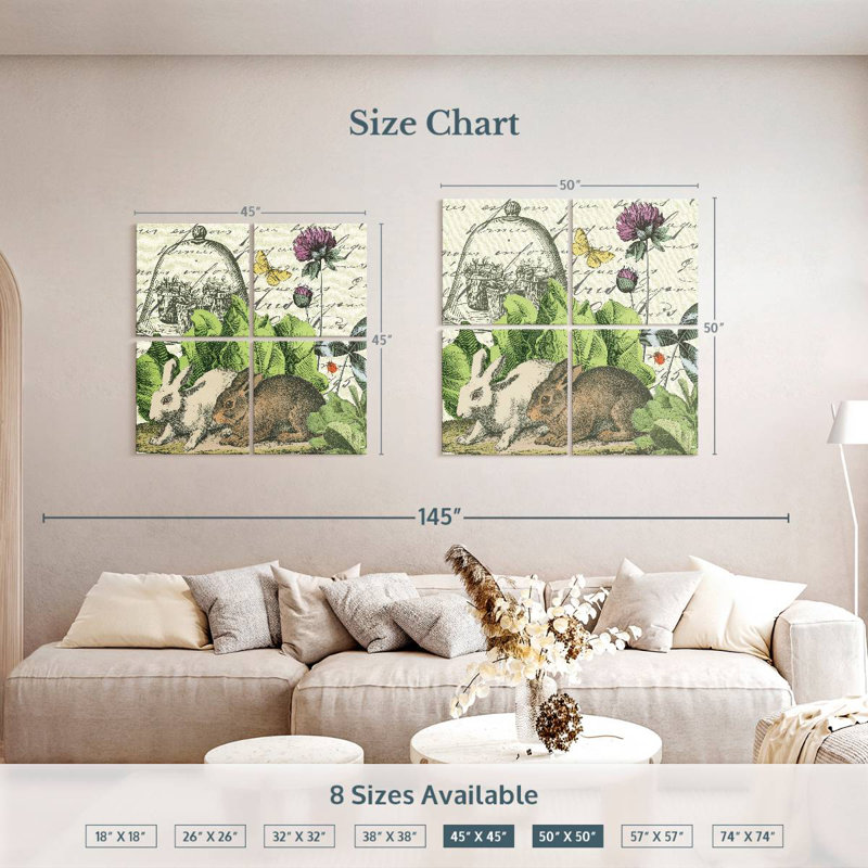 Brampt Garden Rabbit II, 50" H x 50" W