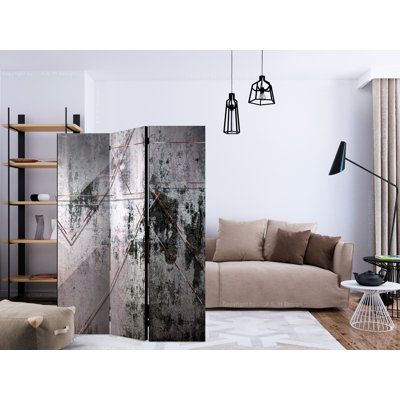 Gopesh 135cm W x 172cm H 3 - Panel Solid Wood Folding Room Divider