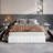 Modern Channel‑Tufted Upholstered Platform Storage Bed With 4 Locking Drawers-262747575-262747572