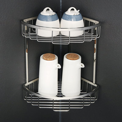 Wall Mounted Required Stainless Steel Shower Caddy