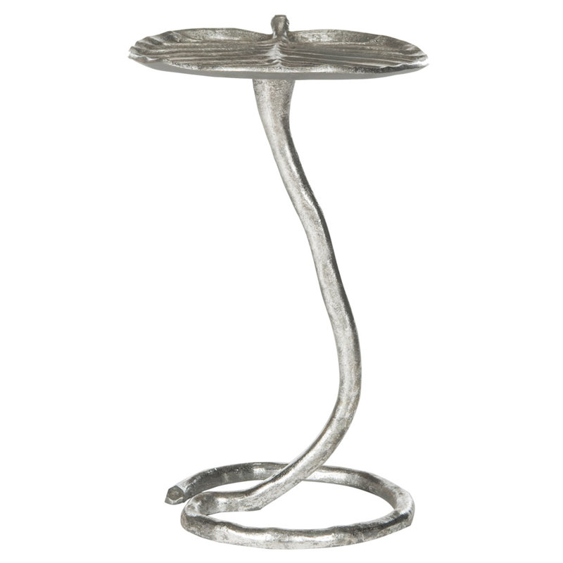 Medora End Table, Silver